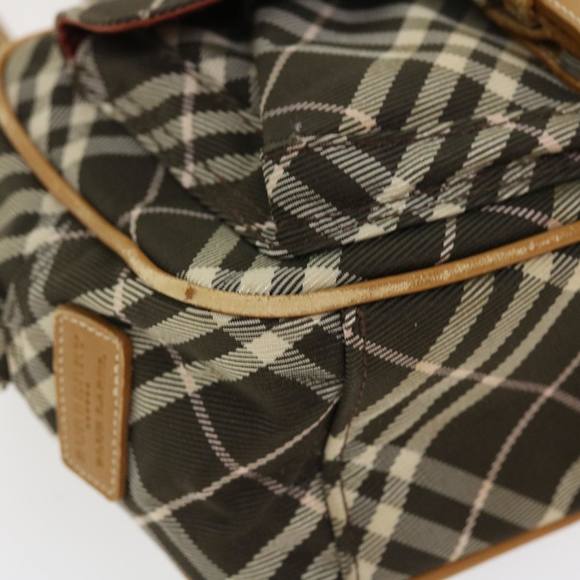 BURBERRY Nova Check Shoulder Bag Nylon Black Auth 39654 - Picture 9 of 16